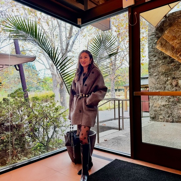 Oversized Gray Cardigan - Picture 2 of 3